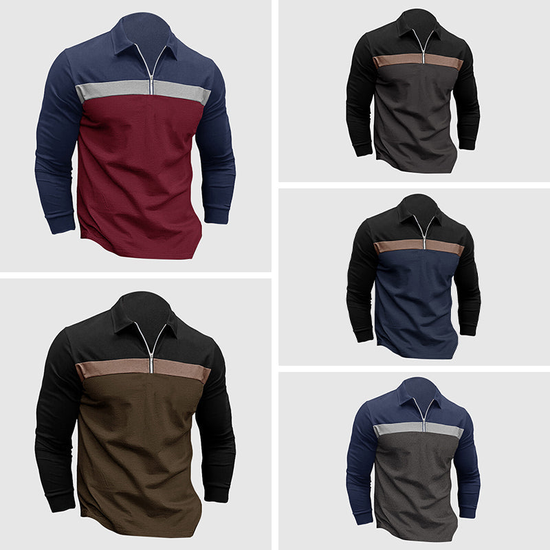 Polo Shirt Heren Klassiek met Ritssluiting – Thijs