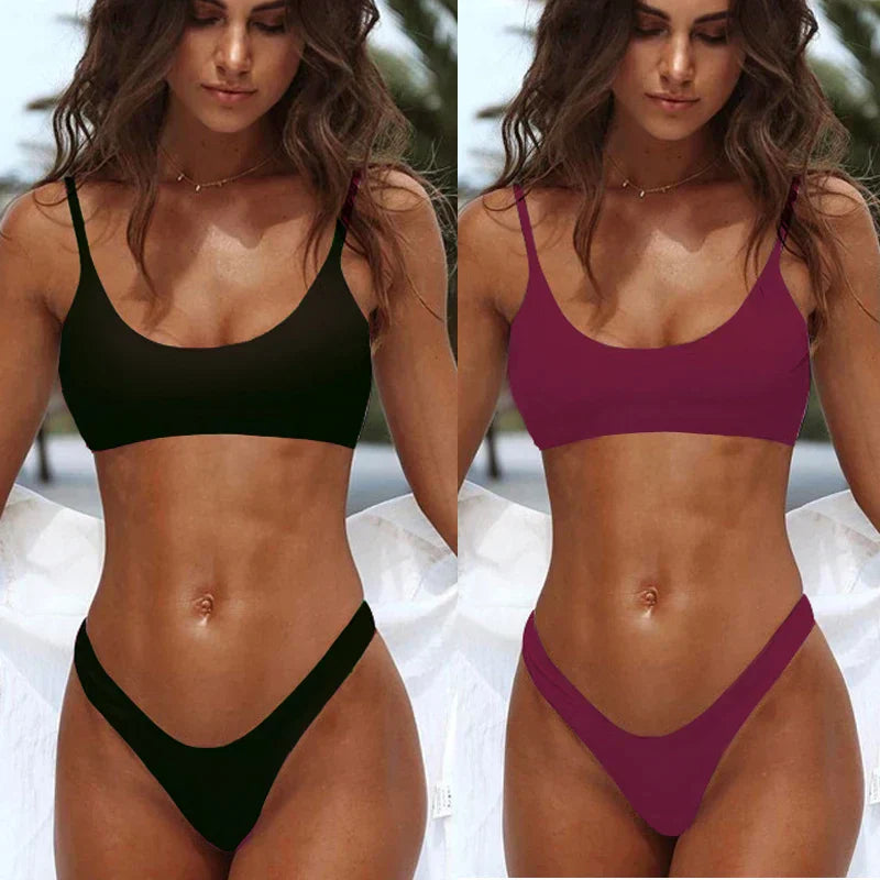 Gewatteerde bikini dames trendy strandset – Nayomi