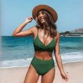 Hoge Taille Bikiniset met Verstelbare Bandjes – Olverra