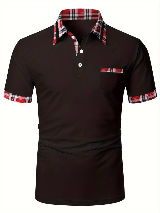 Polo Korte Mouw Color Block Heren – Levi