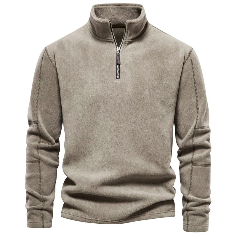 Fleece trui met rits voor heren – Thomas