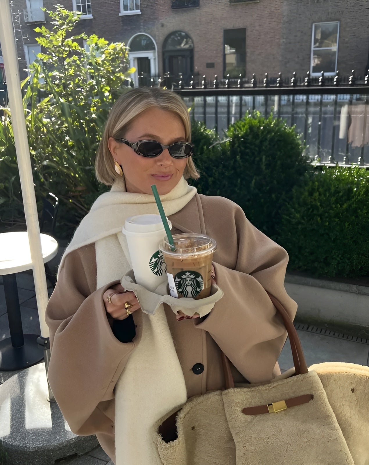 Oversized damesjas voor lente in wolmix look – Ydelle