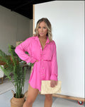 Romper jurk met shorts en tailleband – Mila
