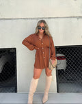 Romper jurk met shorts en tailleband – Mila
