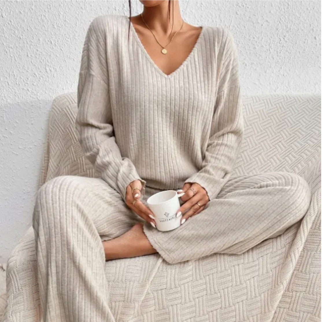 Geribbelde dames set voor moeiteloze elegantie – Isa