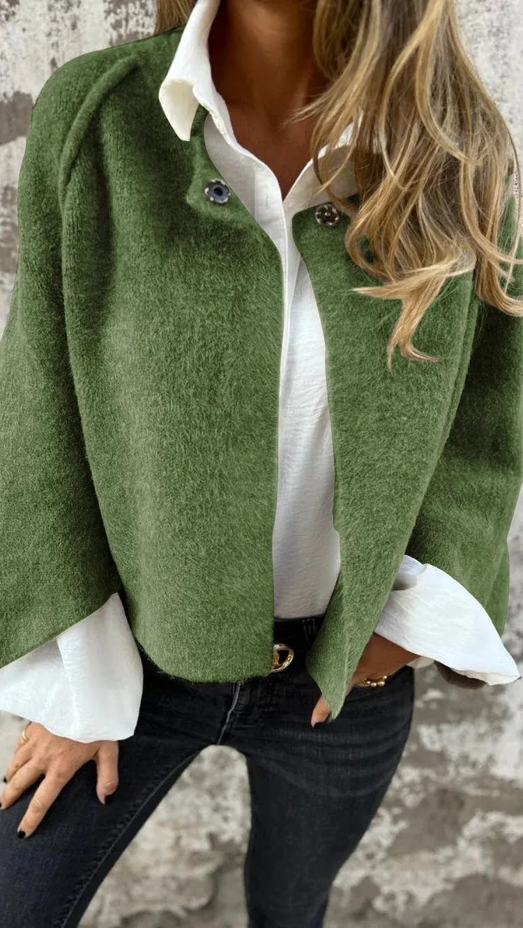 Elegante Wolmantel voor Dames met Perfecte Pasvorm – Julia