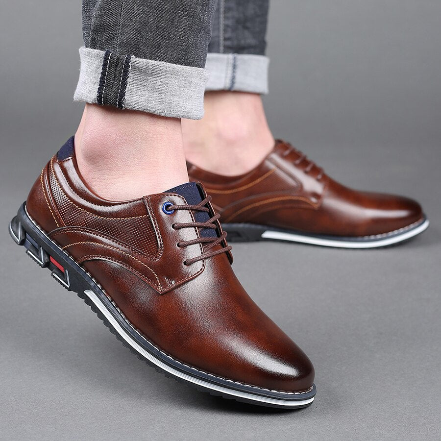 Heren Leren Veterschoenen Oxford Dress Shoes - Harry