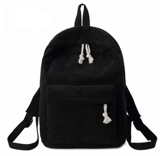 Corduroy rugzak met laptopvak voor dames – Selvina