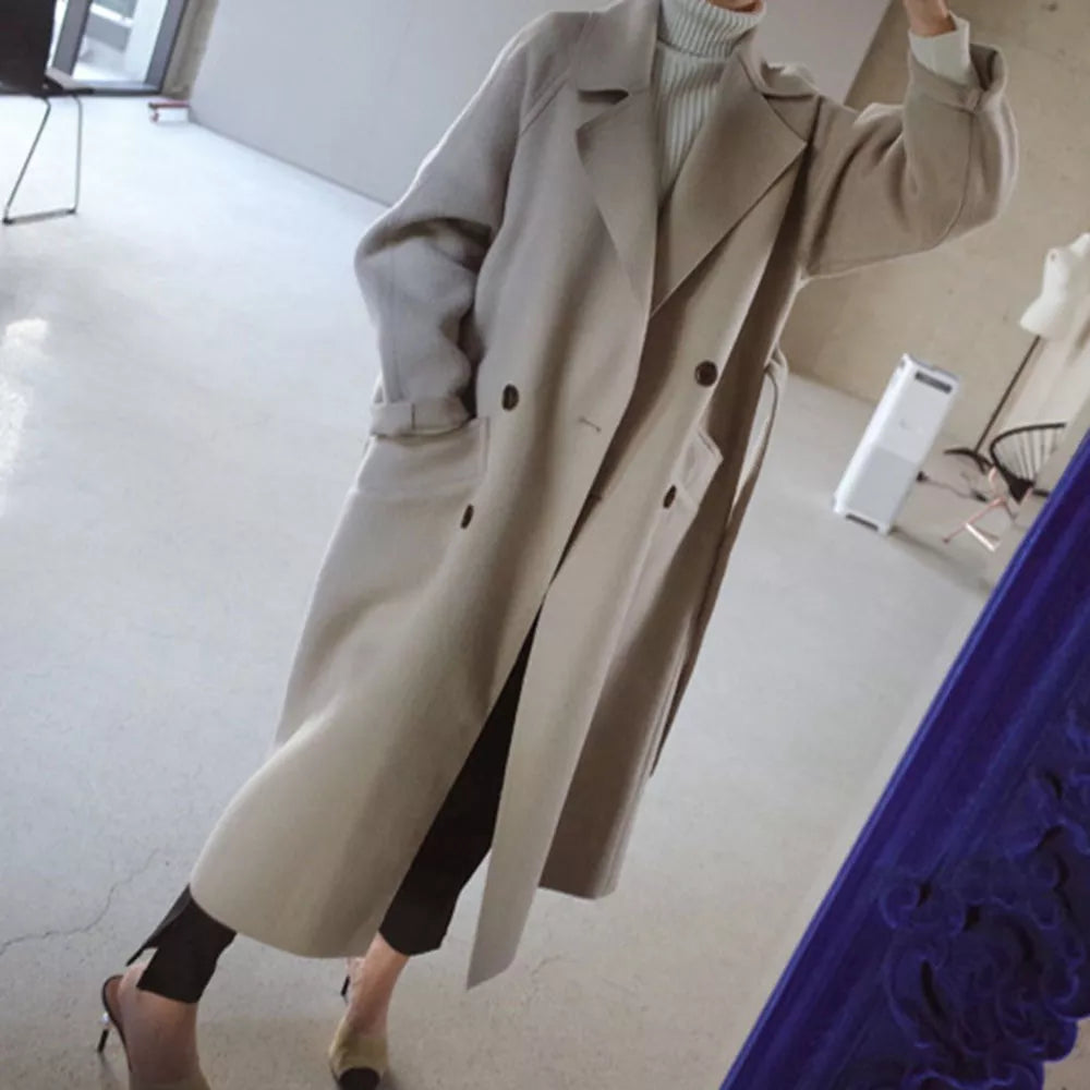 Elegante wintermantel met luxe afwerking voor dames – Evelyn