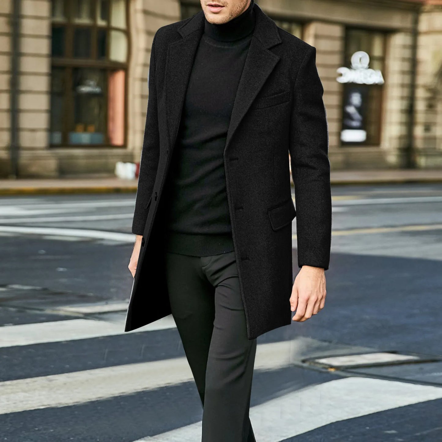Heren Vintage Lange Trenchcoat – Thomas