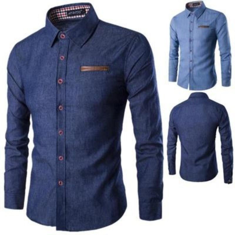 Denim blouse heren – stijlvol en comfortabel – Thomas