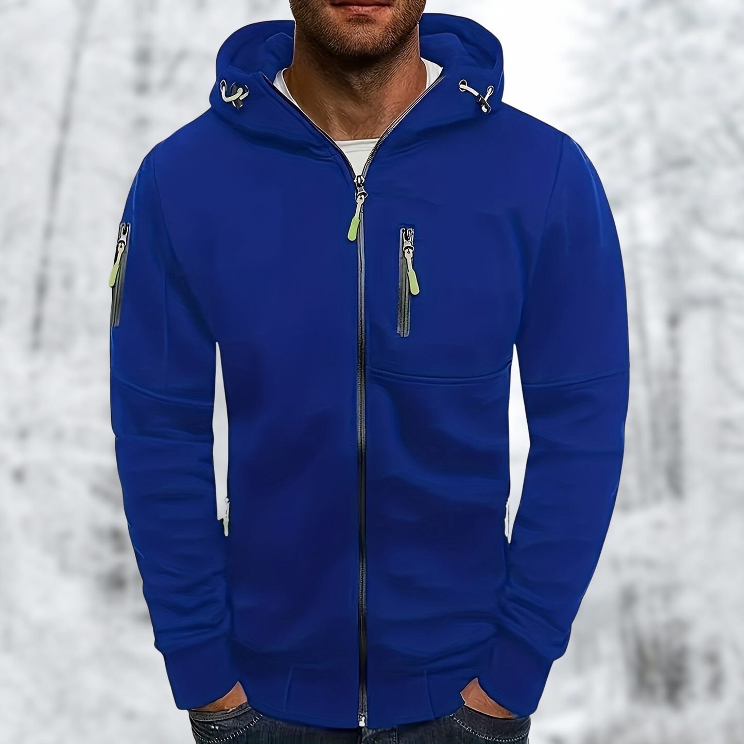 Warme hoodie met rits voor wintercomfort – Ruben
