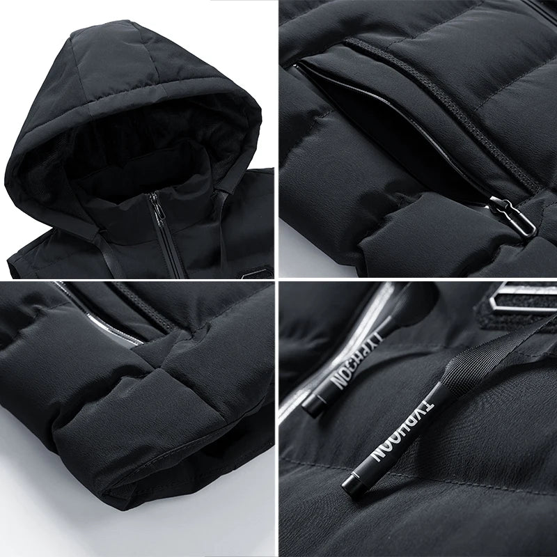 Warme heren bodywarmer met capuchon – Noah