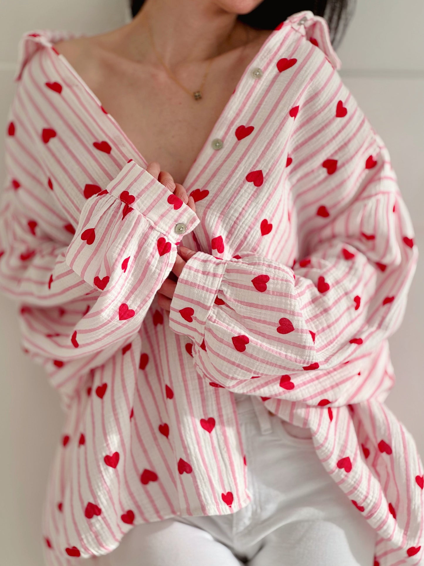 Luchtige mousseline blouse voor vrouwen – Isa