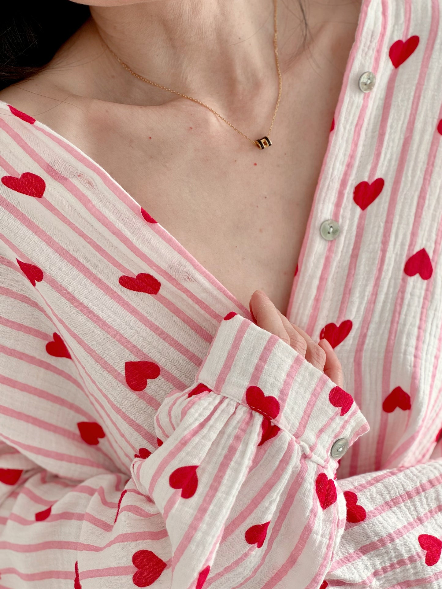 Luchtige mousseline blouse voor vrouwen – Isa