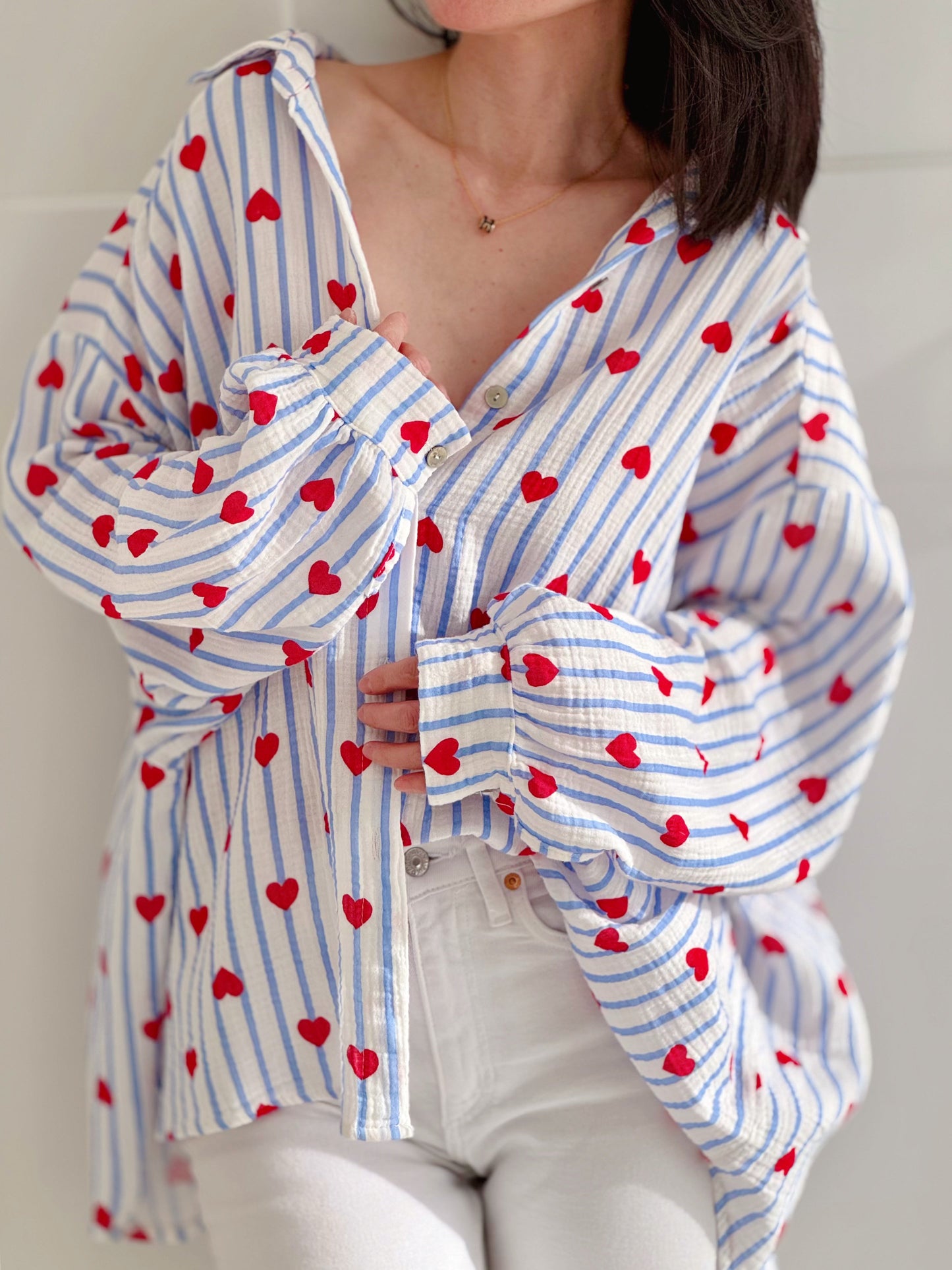 Luchtige mousseline blouse voor vrouwen – Isa