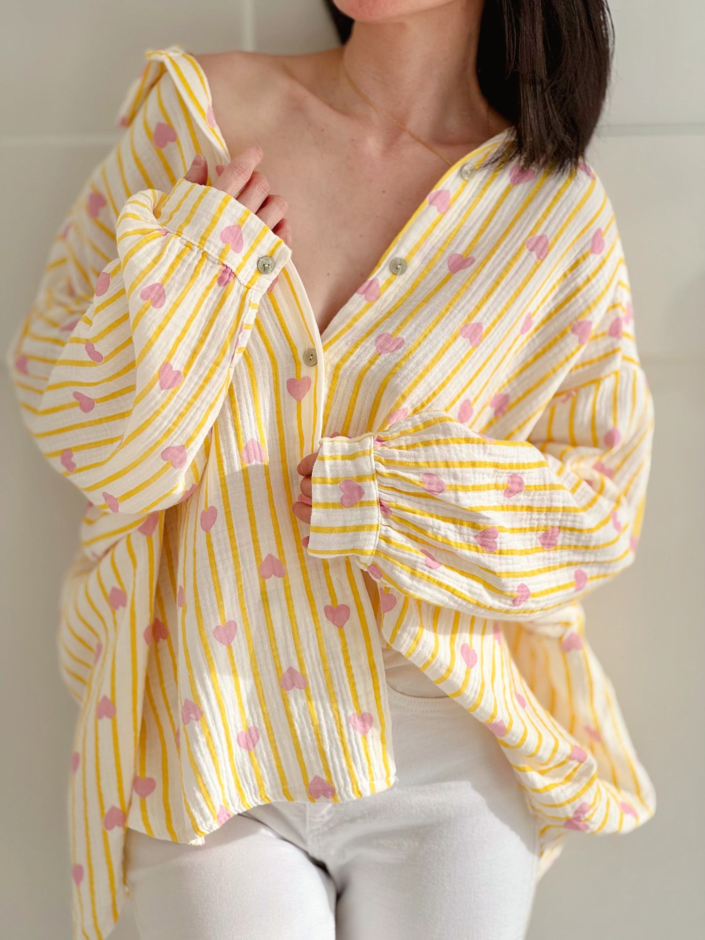 Luchtige mousseline blouse voor vrouwen – Isa