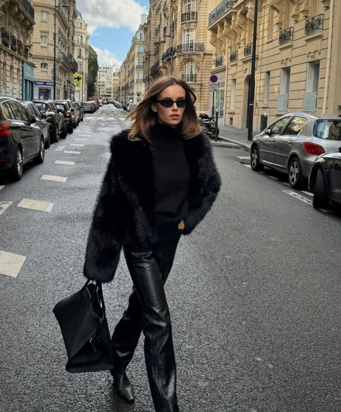 Fluffy oversized bontjas voor dames – Valerie