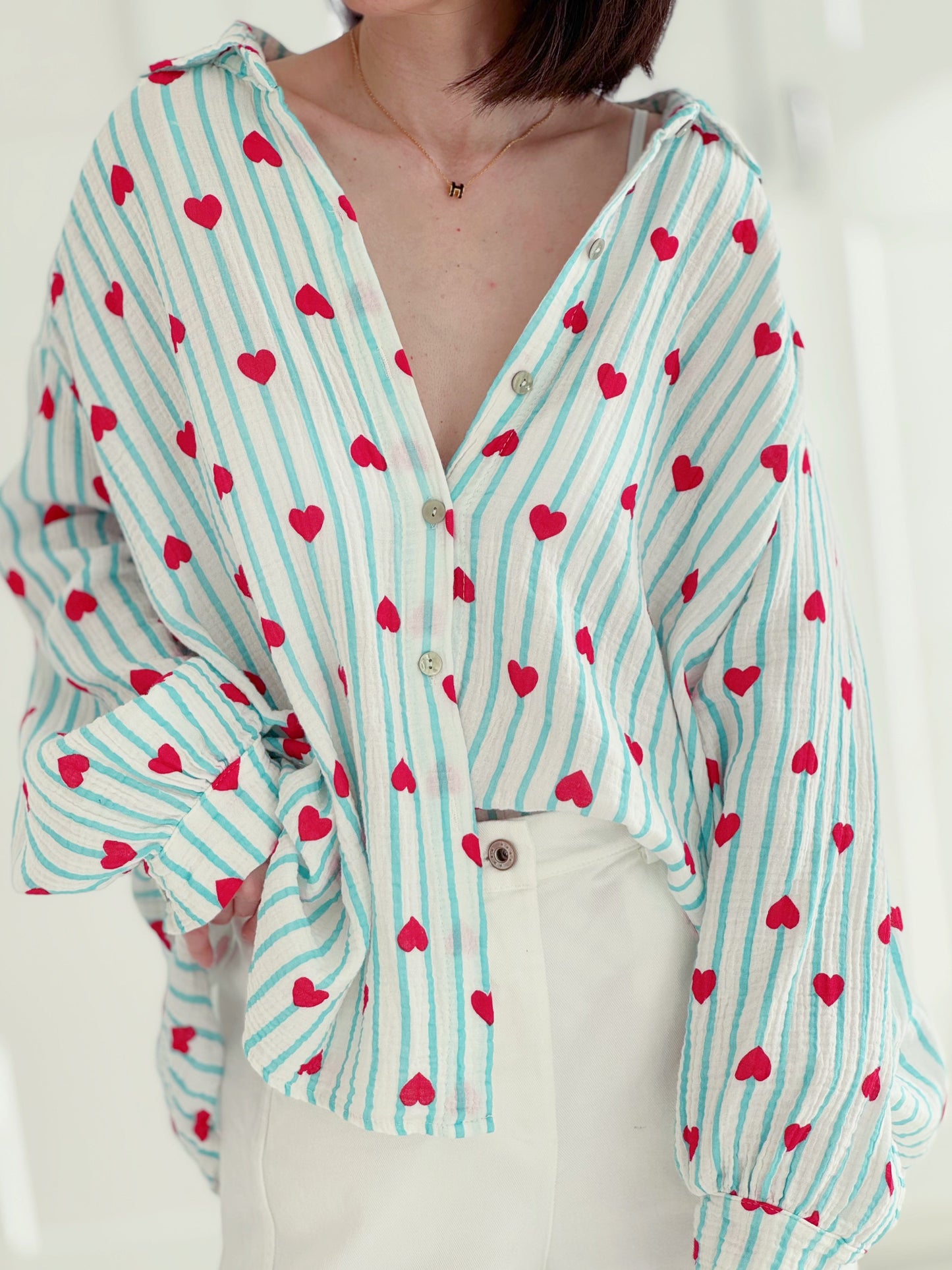 Luchtige mousseline blouse voor vrouwen – Isa