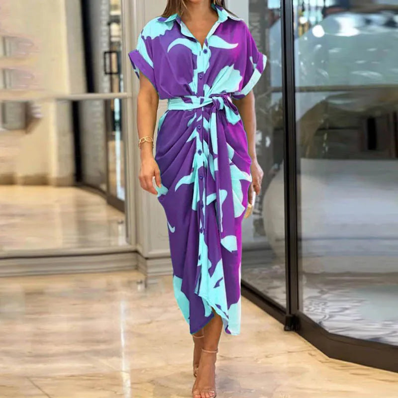 Wikkel maxi jurk met elegante pasvorm en comfort – Sophie