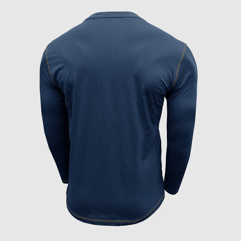 Heren Shirt Lange Mouwen met Knoopdetails – Lucas