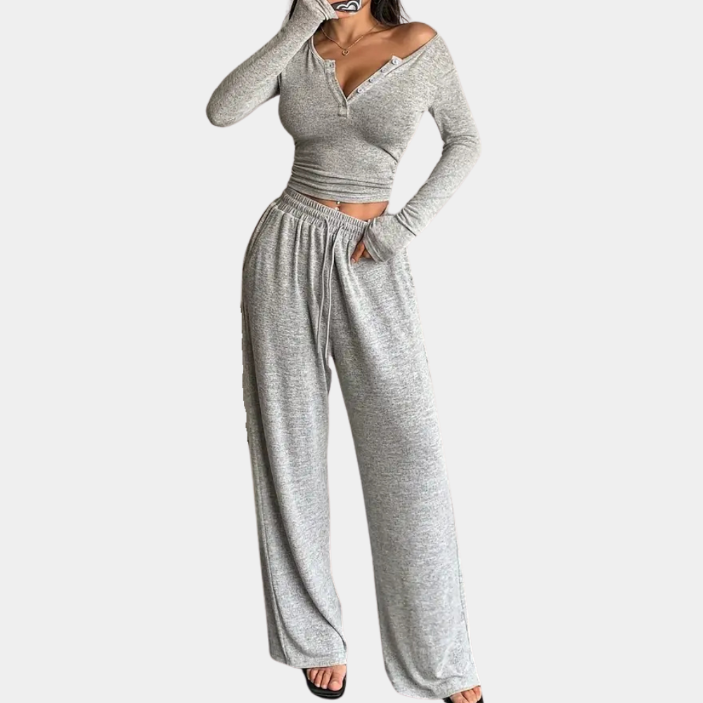 Elegante tweedelige dames set voor stijl en comfort – Sophie