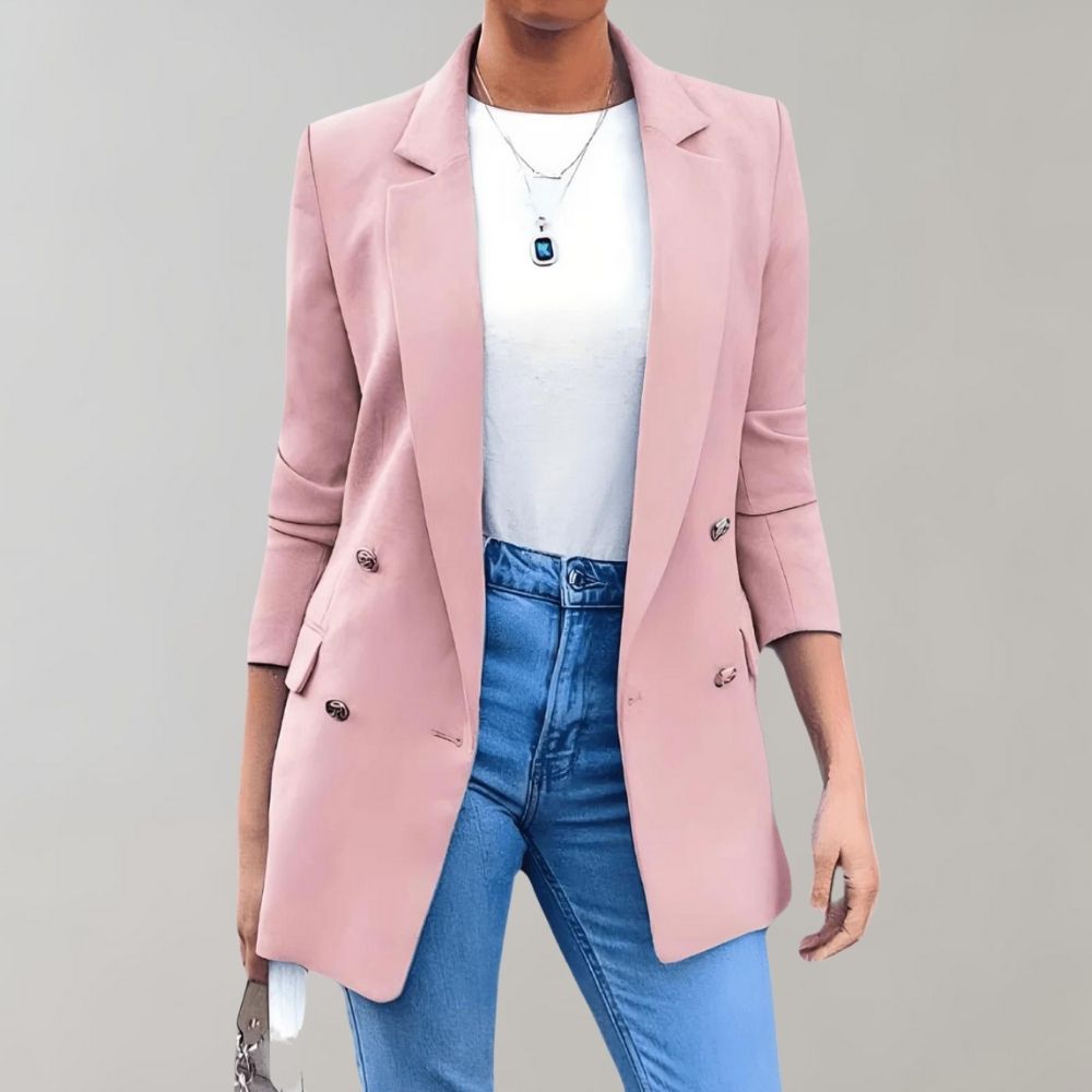 Damesblazer met getailleerde pasvorm voor werk & casual – Sophie