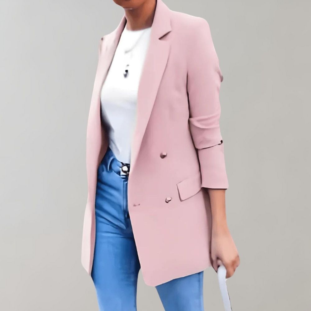 Damesblazer met getailleerde pasvorm voor werk & casual – Sophie