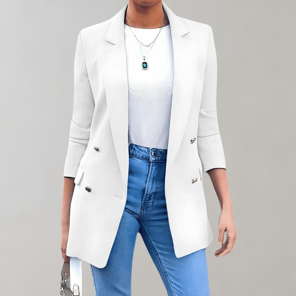 Damesblazer met getailleerde pasvorm voor werk & casual – Sophie