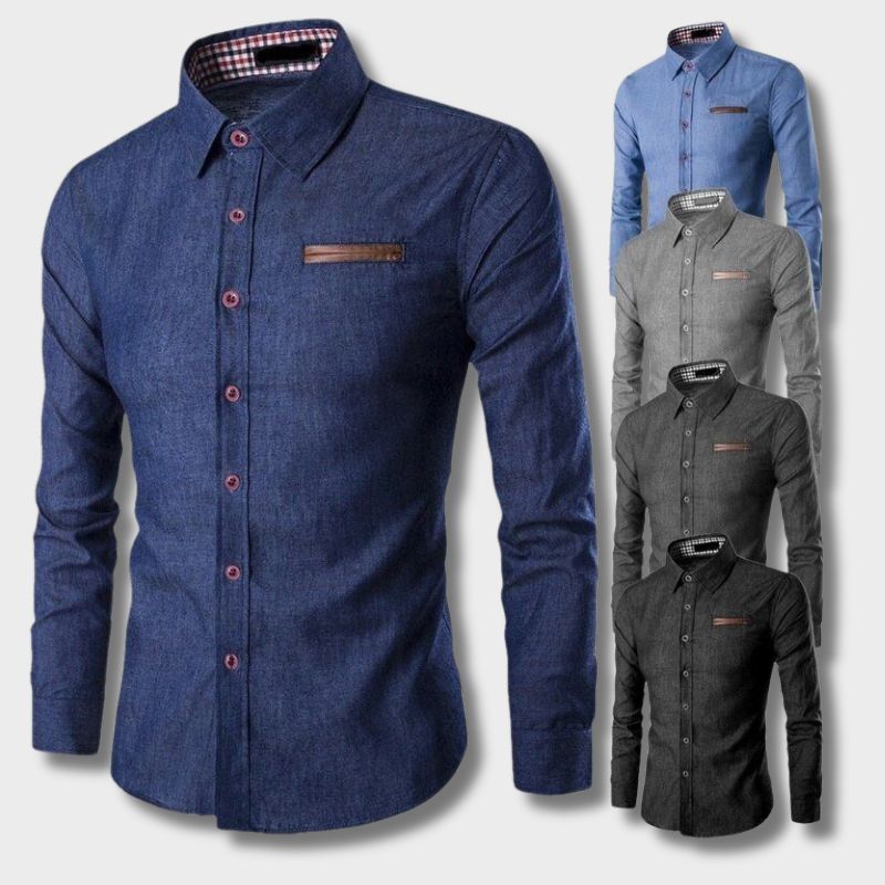 Denim blouse heren – stijlvol en comfortabel – Thomas