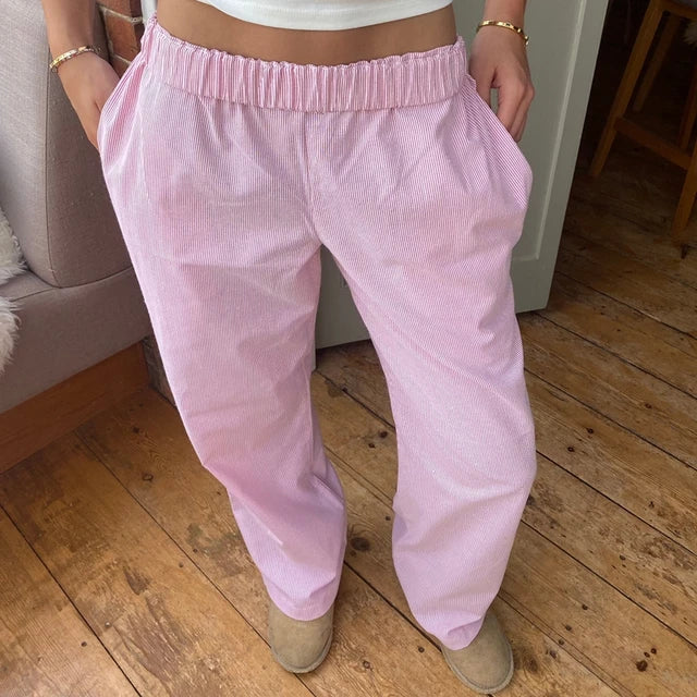 Linnen broek voor dames met elegante fit – Laura