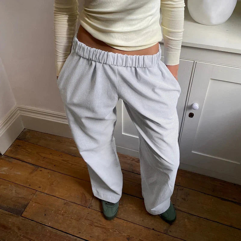 Linnen broek voor dames met elegante fit – Laura