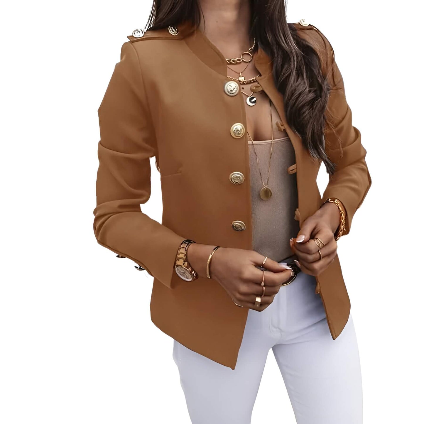 Blazerjas Met Knopen Voor Dames – Mireille