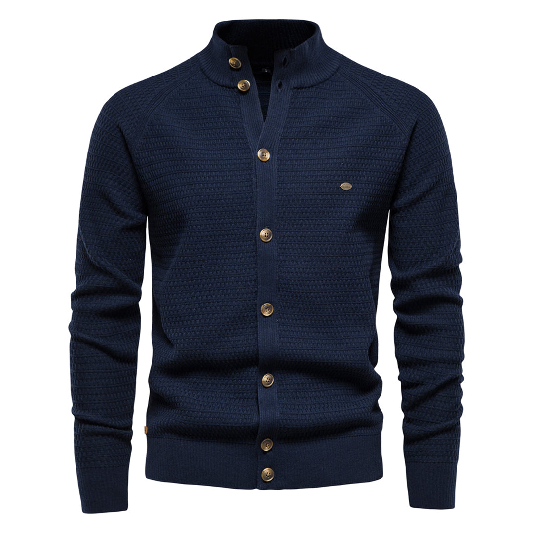 Gebreid heren vest met luxe wolmix – Olivier