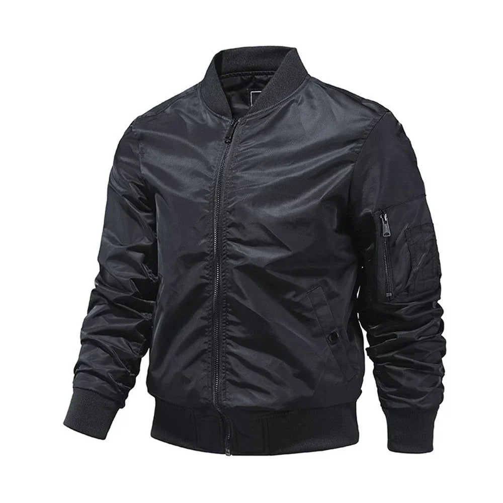 Casual Outdoor Bomberjack met Rits voor Heren – Thomas