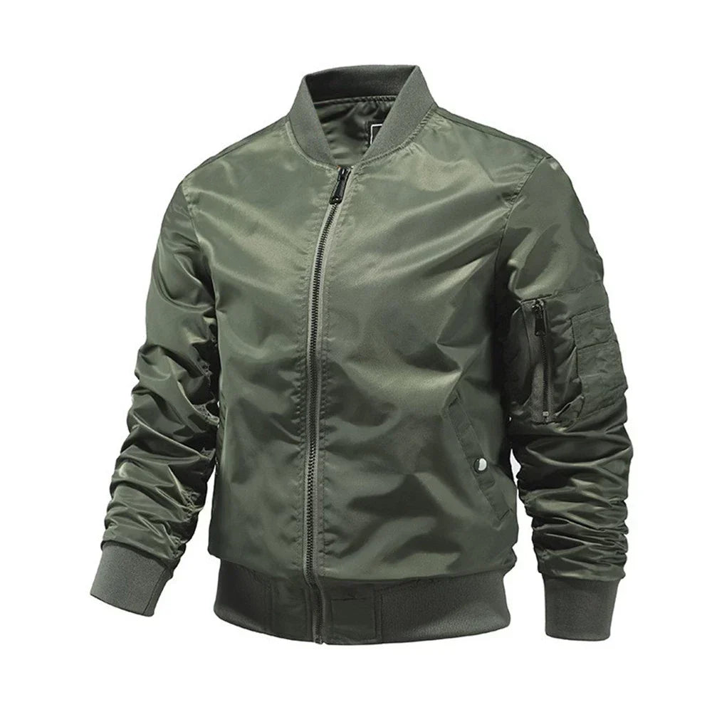Casual Outdoor Bomberjack met Rits voor Heren – Thomas