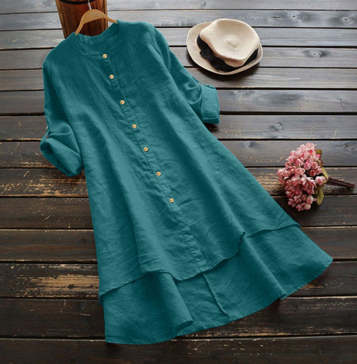 Oversized Katoenen Linnen Zomerjurk voor Dames – Eveline