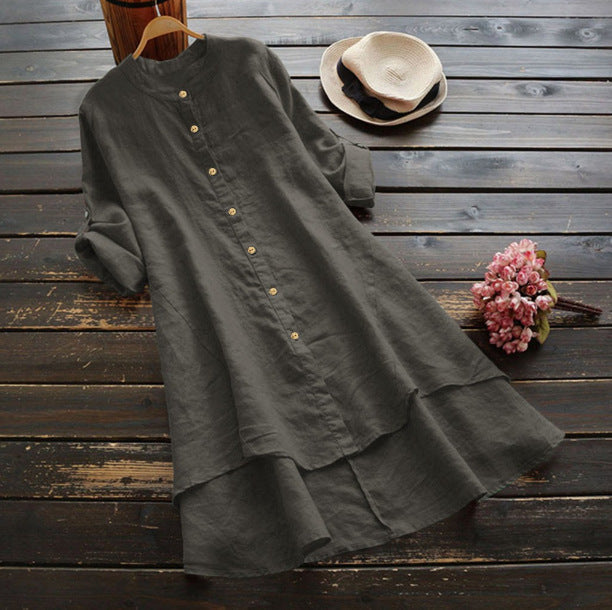 Oversized Katoenen Linnen Zomerjurk voor Dames – Eveline