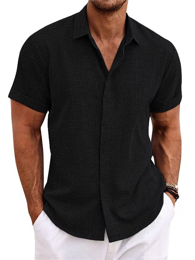 Korte Mouwen Overhemd Casual en Comfortabel – Axton