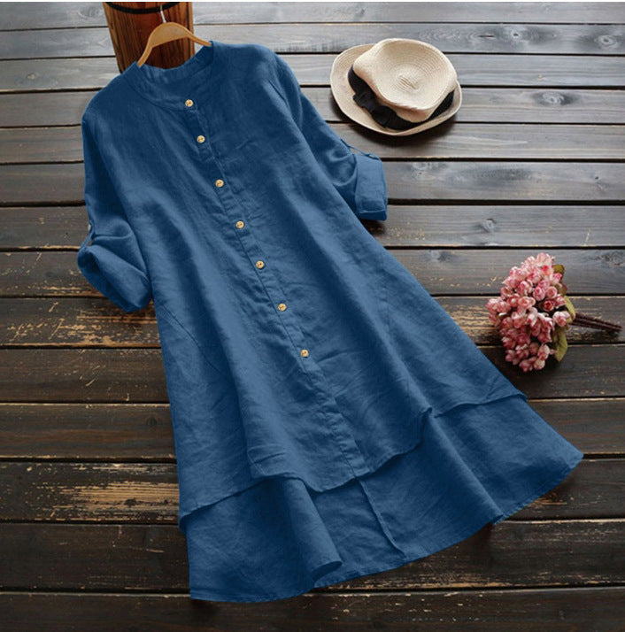 Oversized Katoenen Linnen Zomerjurk voor Dames – Eveline