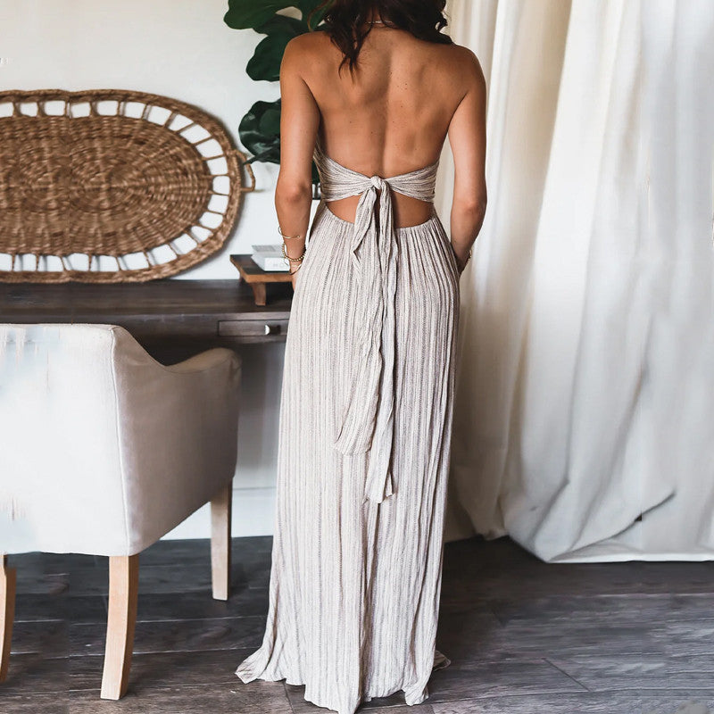Zomerjurk voor dames met hoge taille en lichte stof – Avanira