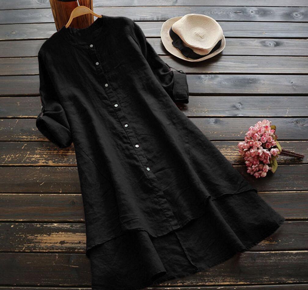 Oversized Katoenen Linnen Zomerjurk voor Dames – Eveline