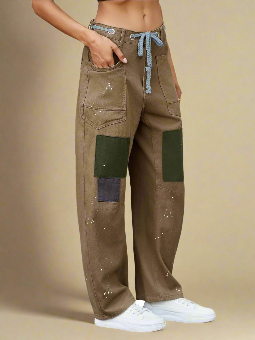 Brede Comfortabele Katoenen Broek voor Dagelijks Gebruik – UrbanVibe