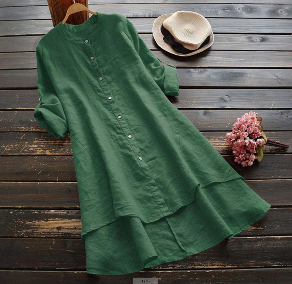 Oversized Katoenen Linnen Zomerjurk voor Dames – Eveline