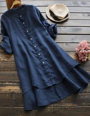 Oversized Katoenen Linnen Zomerjurk voor Dames – Eveline