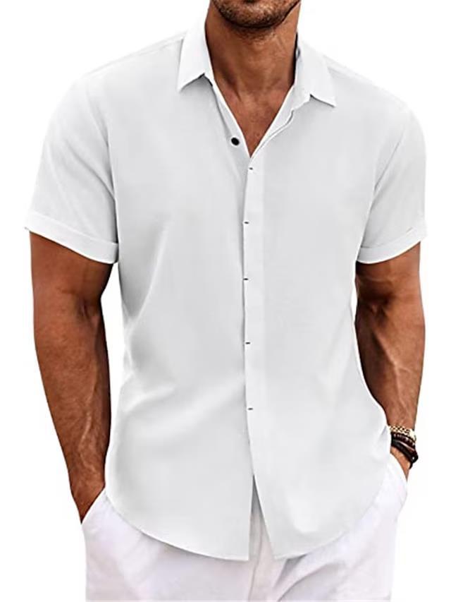 Korte Mouwen Overhemd Casual en Comfortabel – Axton