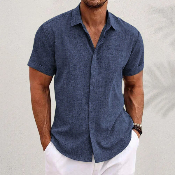 Lente zomer herenoverhemd ademend comfortabel stijl – Renovar