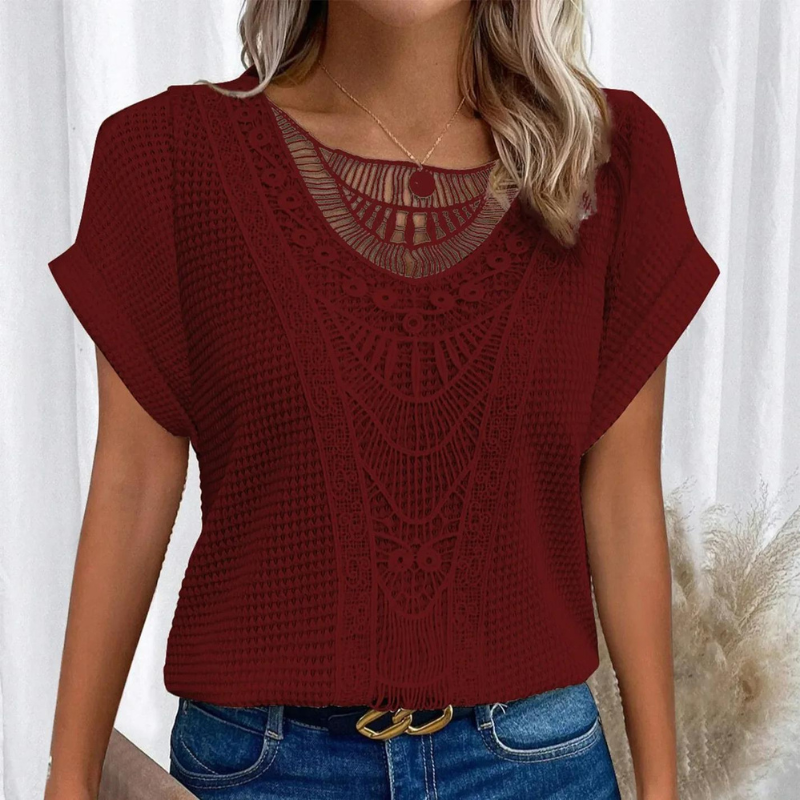 Zomerblouse voor dames met ademend katoen – Liva