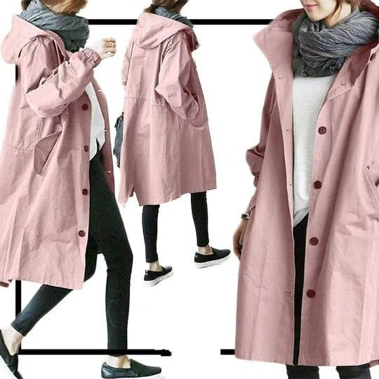 Waterafstotende trenchcoat voor heren met knoopsluiting – Eliano