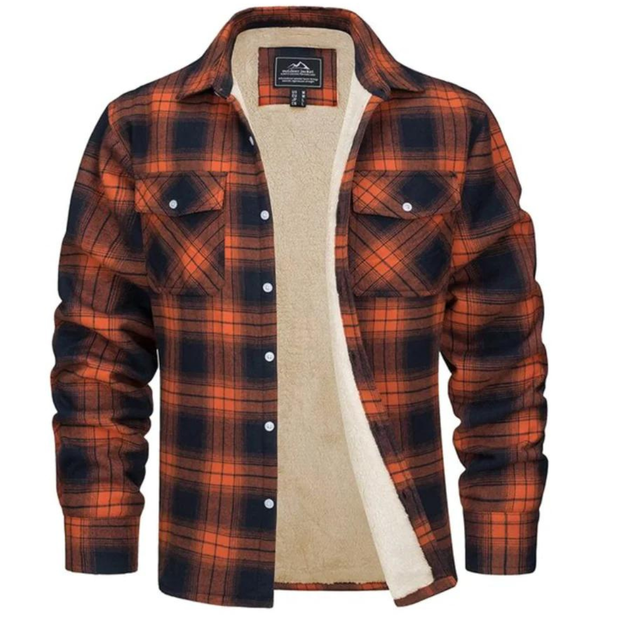 Geruite fleece jas voor heren – Thomas